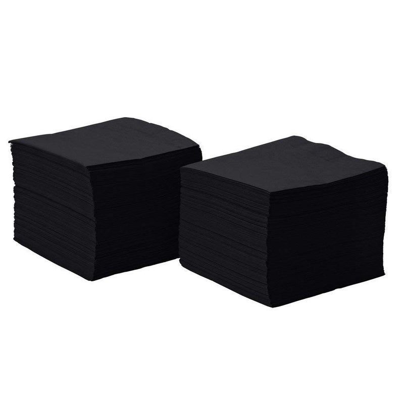Perfectware 2Ply Black Paper Cocktail Beverage Napkins 1000ct - Image 3